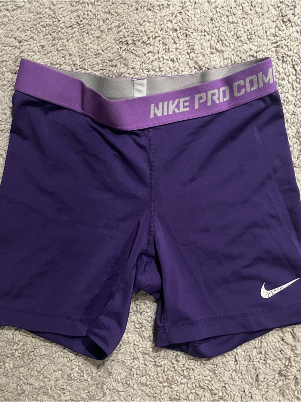 Nike Pro Combat Purple Shorts